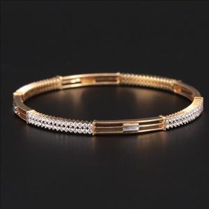 18K Yellow/White Gold 1.82 Carat Diamond Bracelet